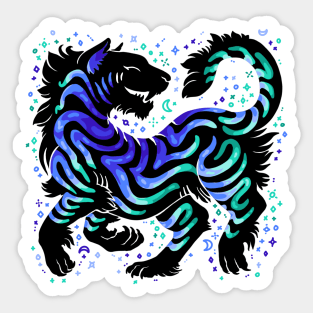 Gay Flag Tiger Sticker